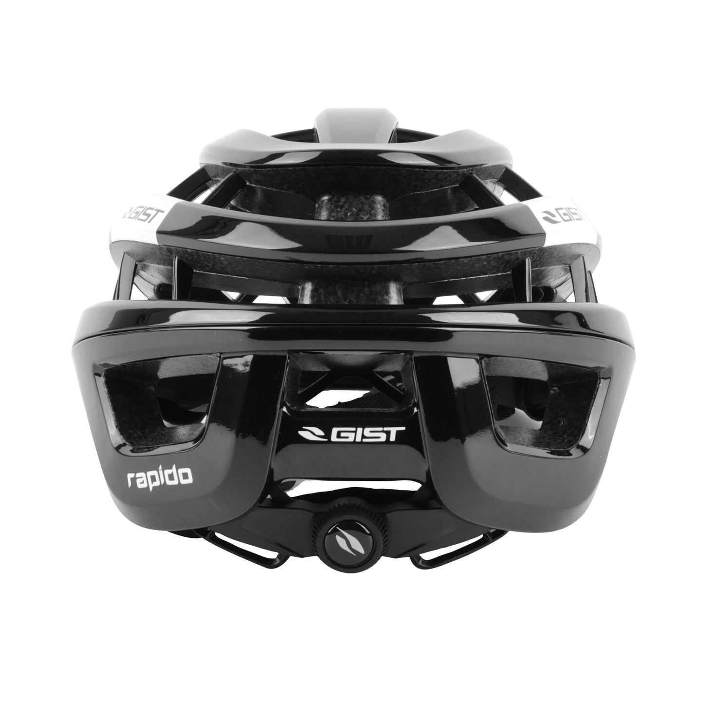Adult Gist Road Rapido Helmet Glossy Black (MTB - Gravel Compatible)