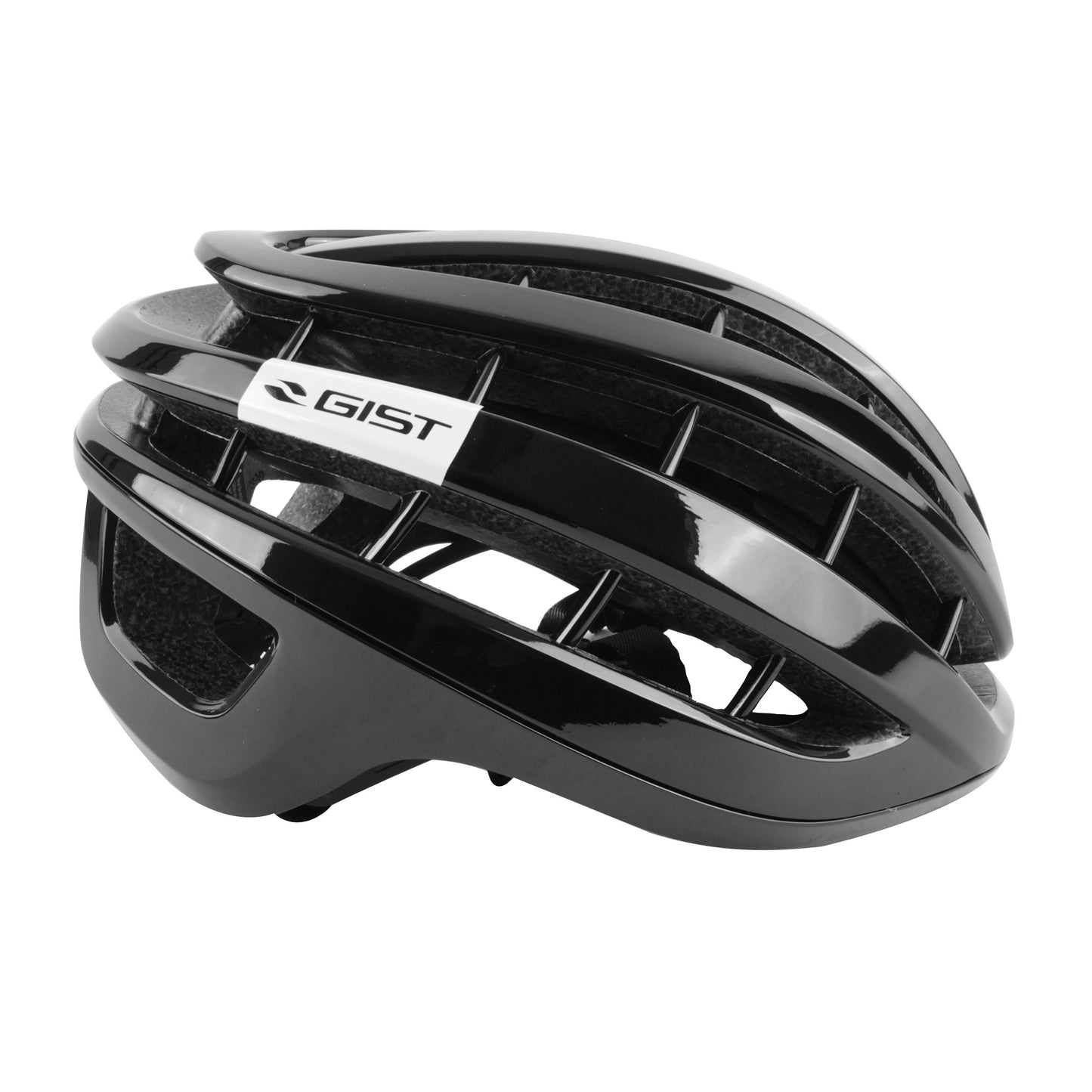 Adult Gist Road Rapido Helmet Glossy Black (MTB - Gravel Compatible)