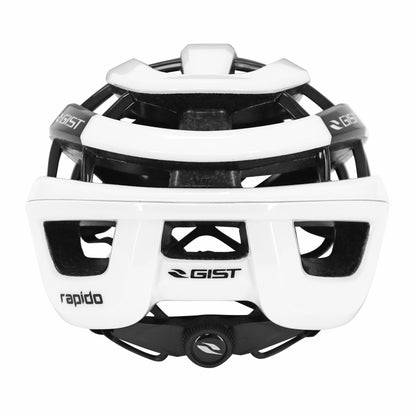 Gist Road Rapido Adult Cycling Helmet Gloss White (MTB - Gravel Compatible)
