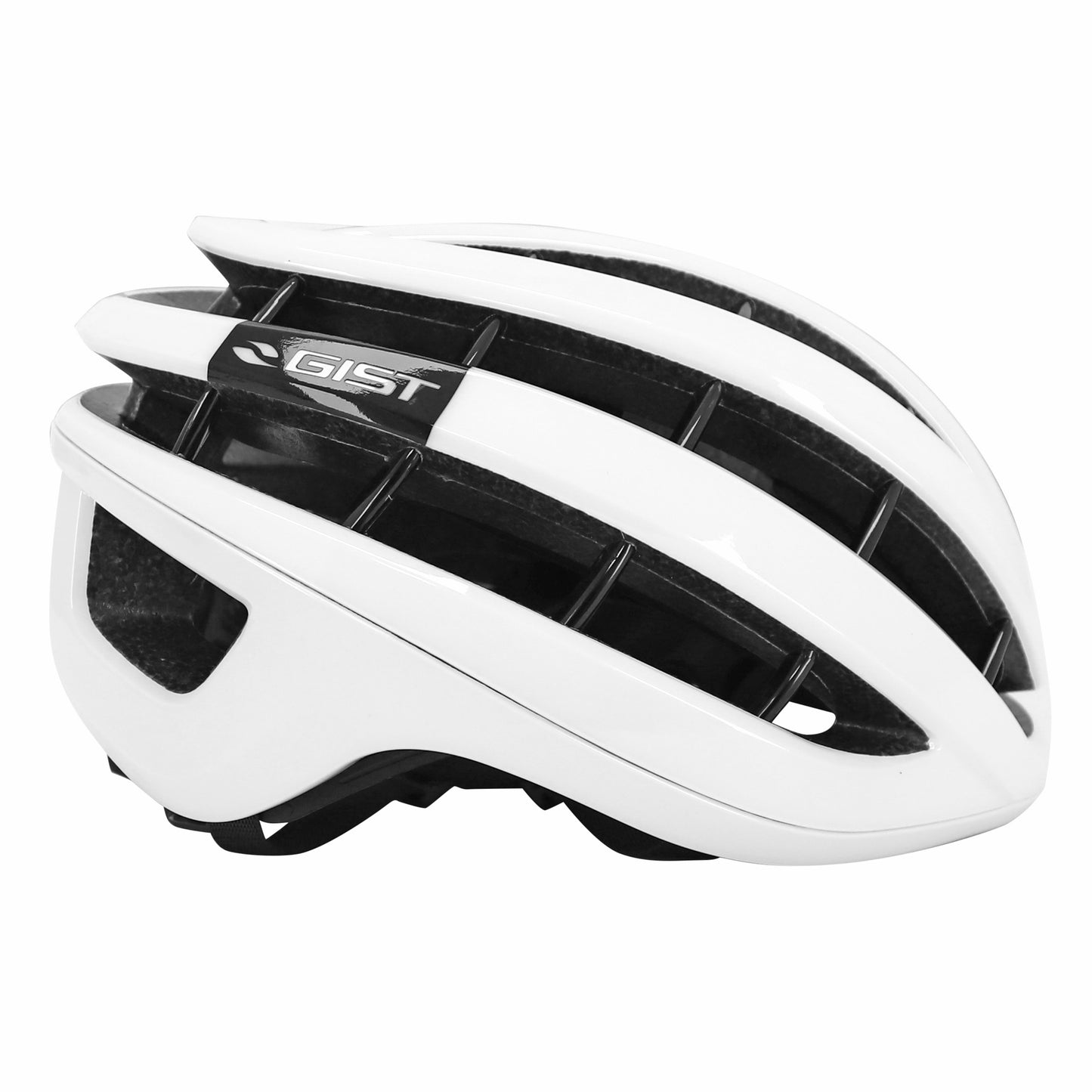 Gist Road Rapido Adult Cycling Helmet Gloss White (MTB - Gravel Compatible)