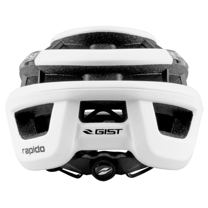 Gist Rapido White Matte Adult Road Cycling Helmet (MTB - Gravel Compatible)