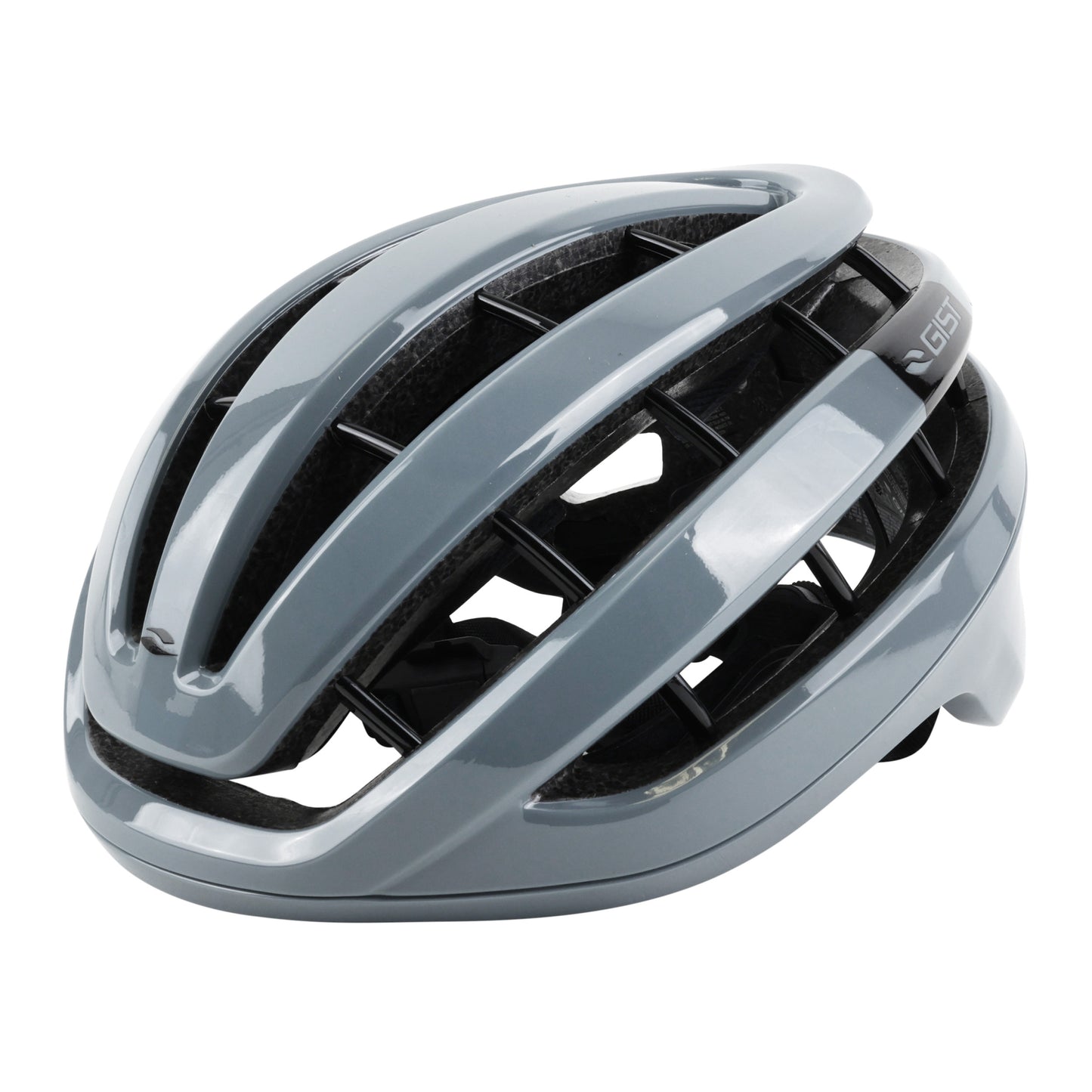 Gist Rapido Adult Road Cycling Helmet Glossy Grey (MTB - Gravel Compatible)
