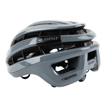 Gist Rapido Adult Road Cycling Helmet Glossy Grey (MTB - Gravel Compatible)