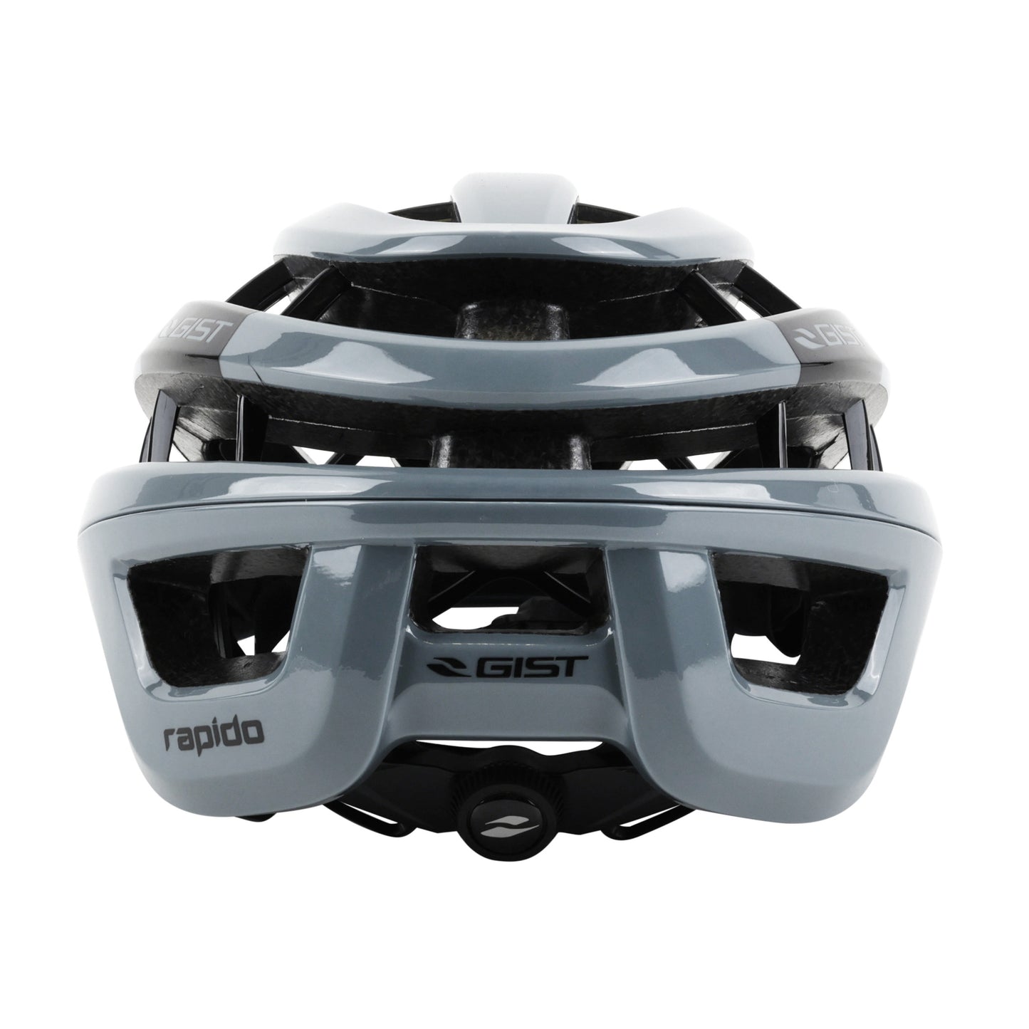 Gist Rapido Adult Road Cycling Helmet Glossy Grey (MTB - Gravel Compatible)