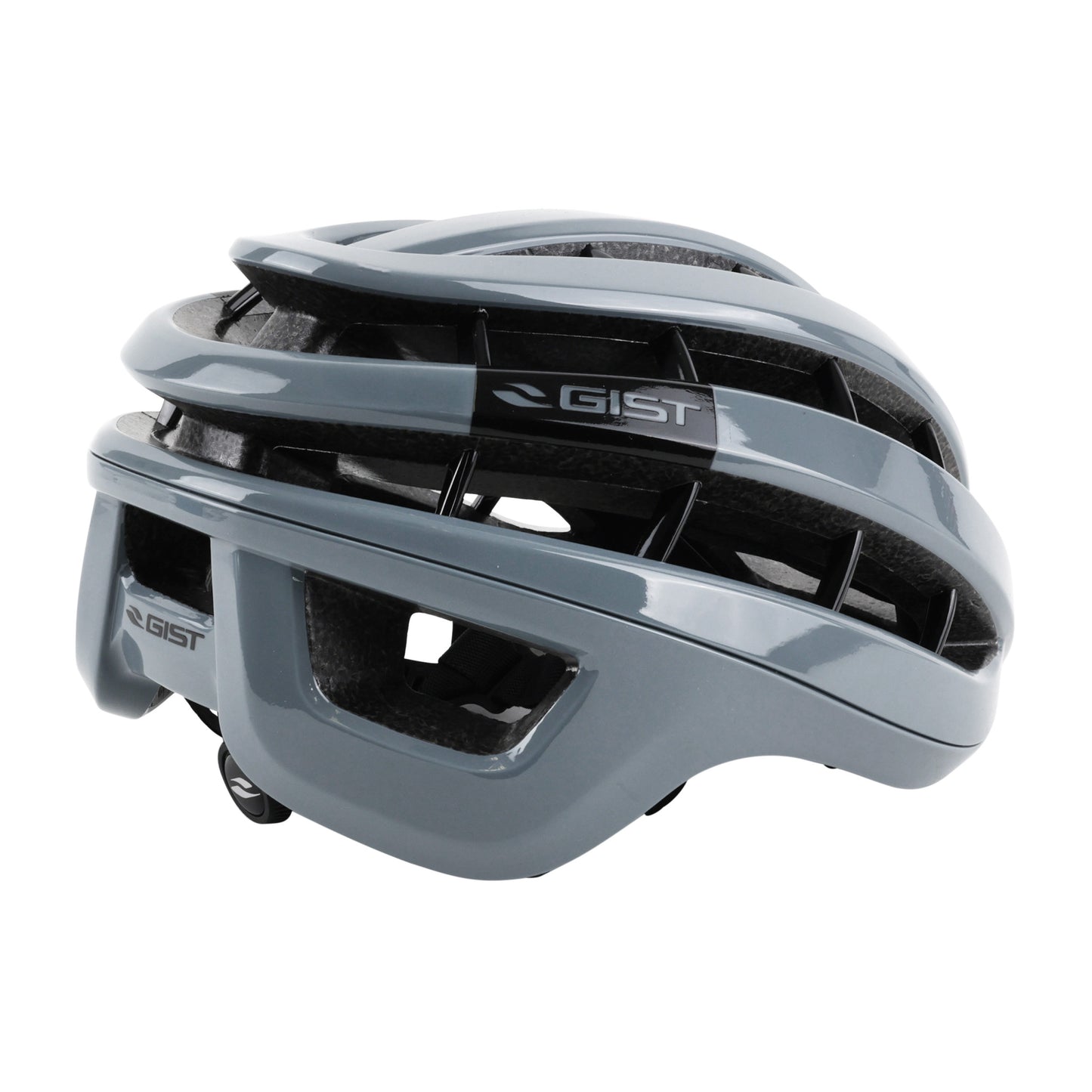 Gist Rapido Adult Road Cycling Helmet Glossy Grey (MTB - Gravel Compatible)