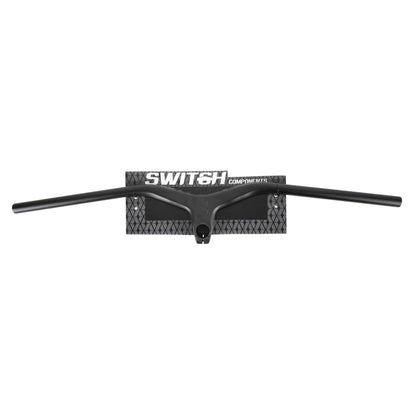 Cintre VTT droit Switch concorde avec potence integrée full carbone l 760mm potence l 90mm pour pivot 1" 1-8. (poids 320g)