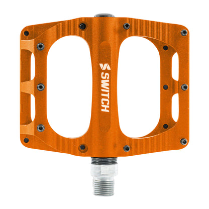 Pédale VTT BMX Switch XL Freeride alu CNC orange 9/16