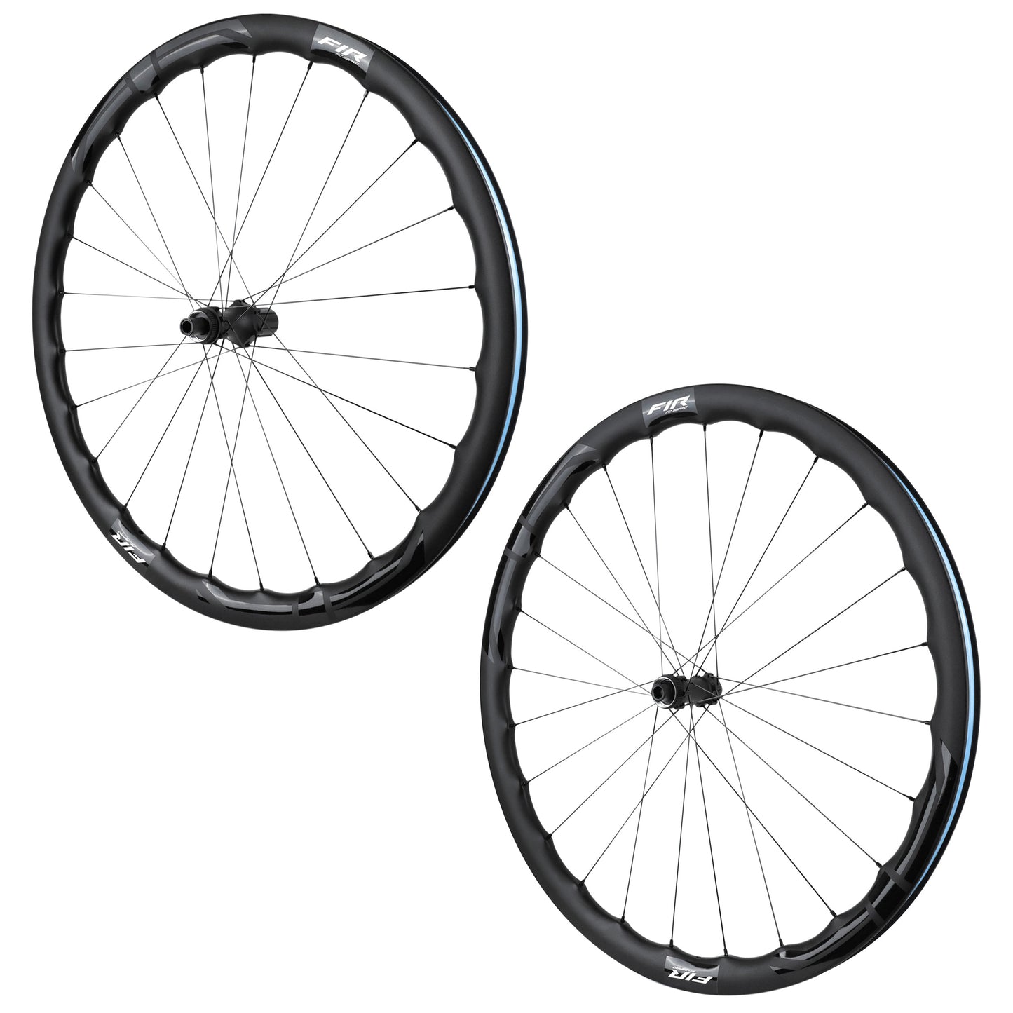Roues route disque 700 Fir FC 38 Pro Centerlock carbone noir Shimano 12V