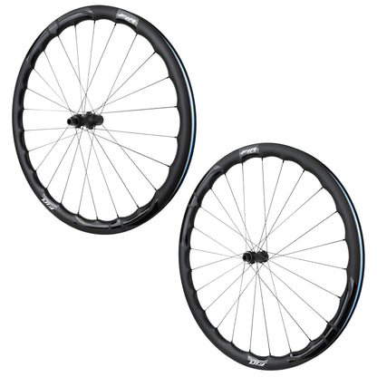 Roues route disque 700 Fir FC 38 Pro Centerlock carbone noir Shimano 12V