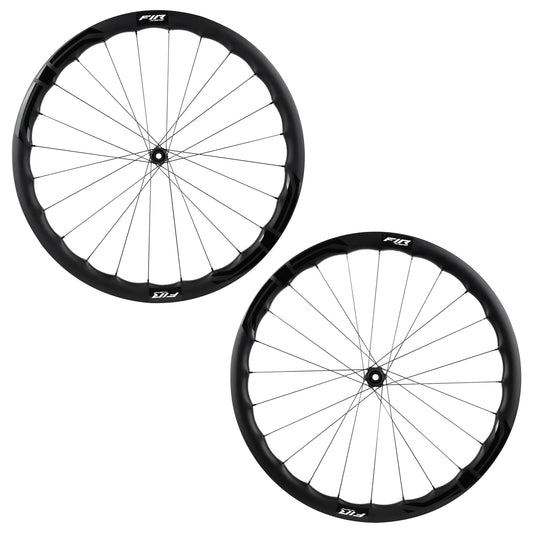 Roues route disque 700 Fir FC 38 Pro Centerlock carbone noir Shimano 12V