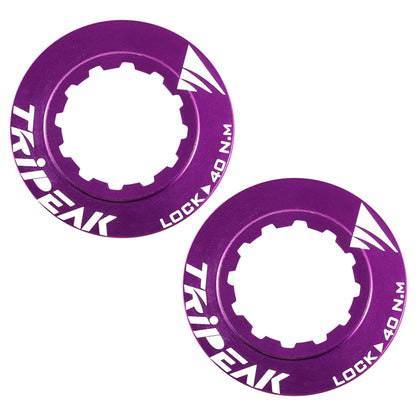 Tripeak Centerlock ultra-light 7g purple aluminum disc brake lockring - internal tightening (sold in pairs)