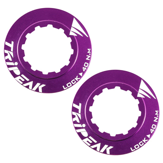 Tripeak Centerlock ultra-light 7g purple aluminum disc brake lockring - internal tightening (sold in pairs)