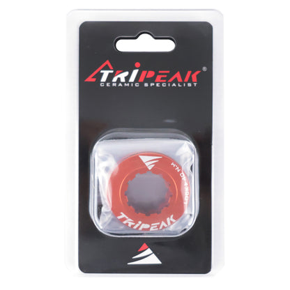 Tripeak ultra-light 7g orange Centerlock disc brake lockring - internal tightening (sold as a pair)