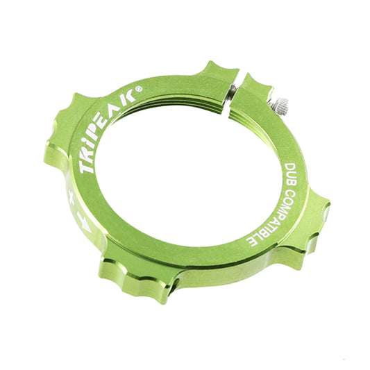 Tripeak preload adjusting nut for SRAM DUB green