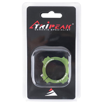 Tripeak preload adjusting nut for SRAM DUB green