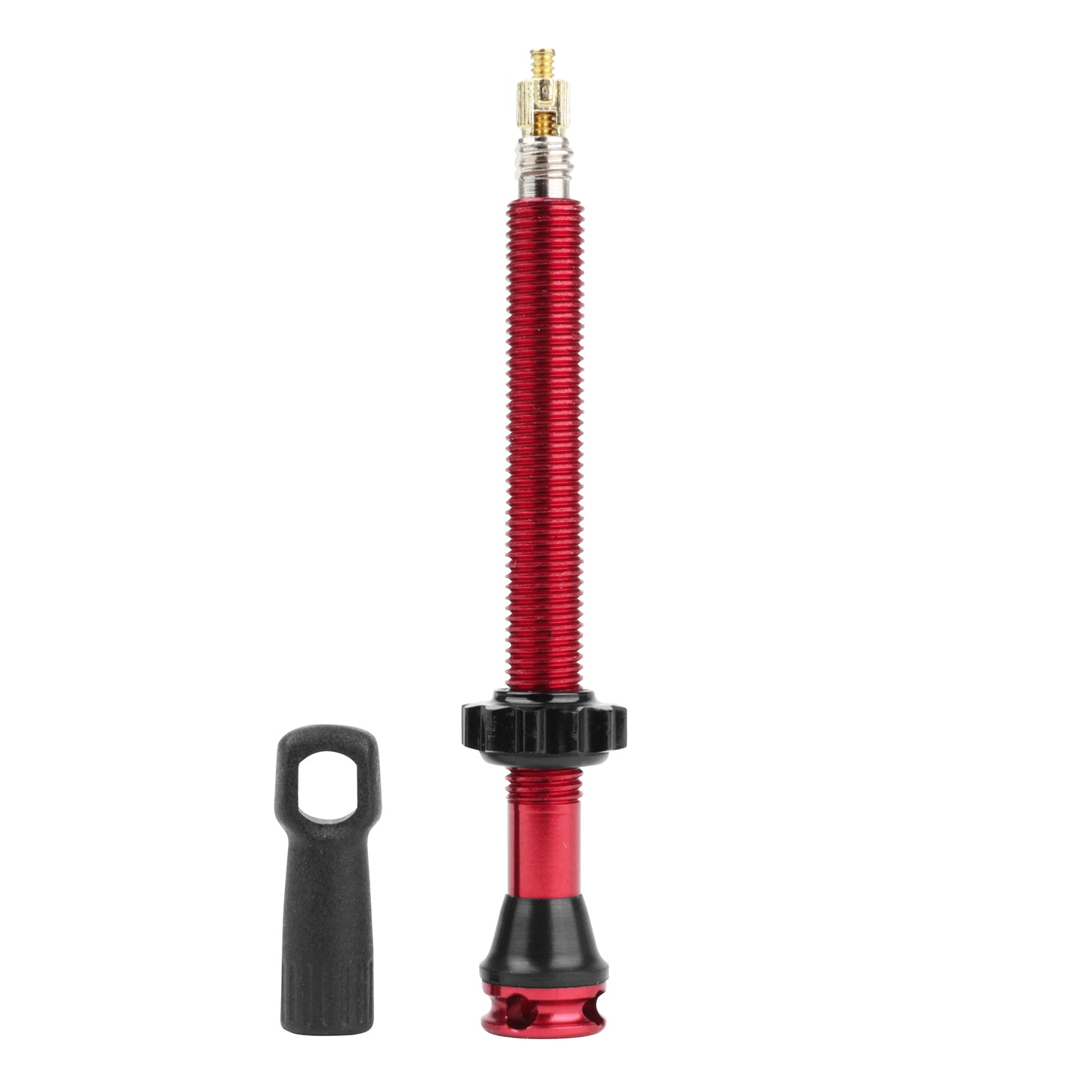 Presta tubeless valve Newton red 47mm 4-hole