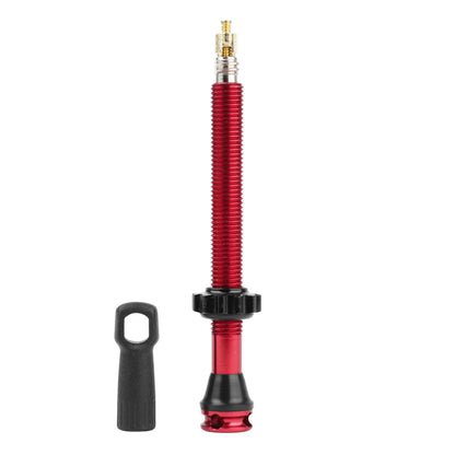 Presta tubeless valve Newton red 47mm 4-hole