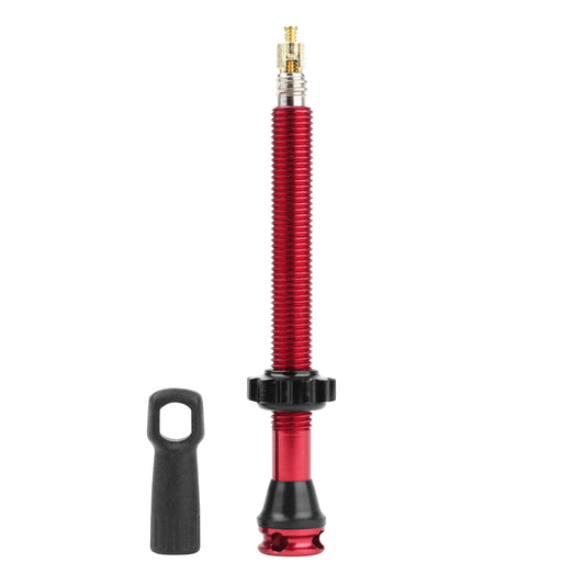 Valve tubeless Presta Newton rouge 47 mm 4 trous