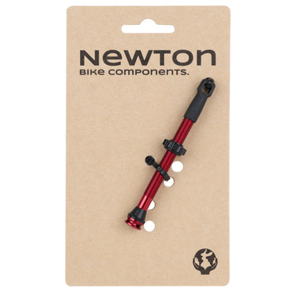 Presta tubeless valve Newton red 47mm 4-hole
