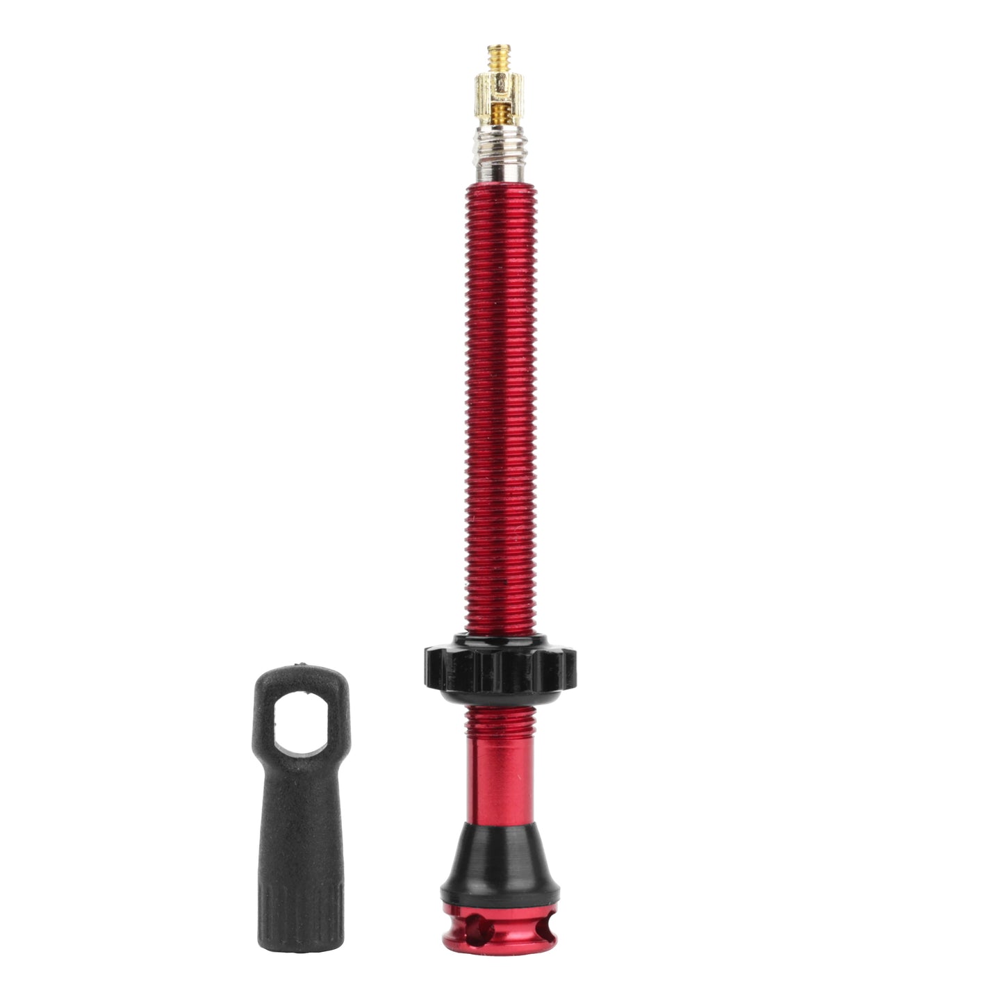 Red Newton tubeless Presta valve 60 mm 4-hole