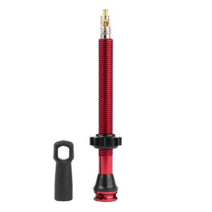 Red Newton tubeless Presta valve 60 mm 4-hole