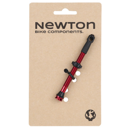 Red Newton tubeless Presta valve 60 mm 4-hole