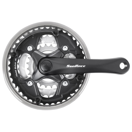Sunrace FCM51 MTB crankset steel black 152 42x34x24