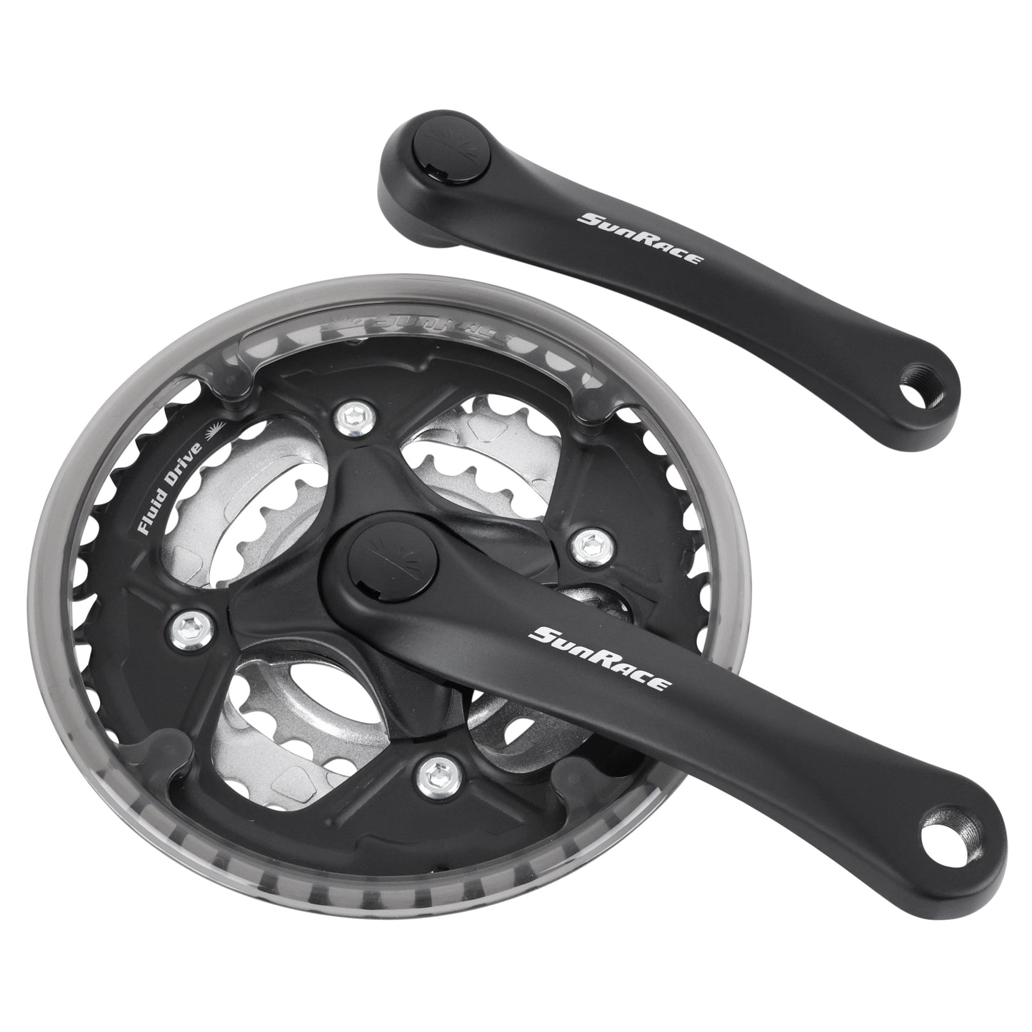 Sunrace FCM51 MTB crankset steel black 152 42x34x24