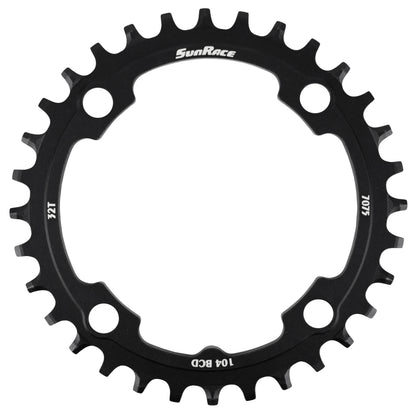 Plateau VTT 4 bras D104 pour SunRace mono 32D NW alu