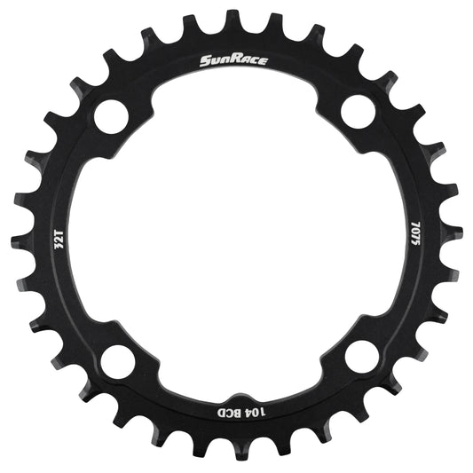 Plateau VTT 4 bras D104 pour SunRace mono 32D NW alu
