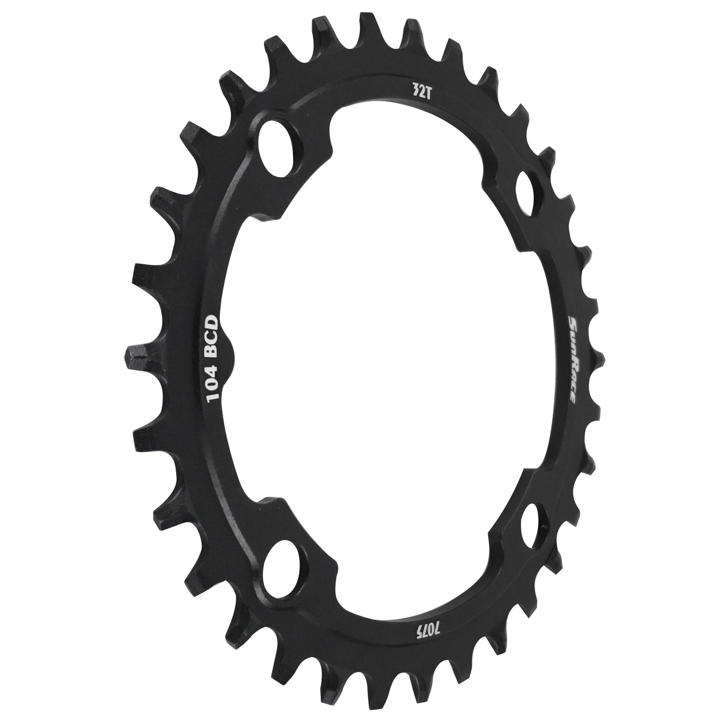 Plateau VTT 4 bras D104 pour SunRace mono 32D NW alu