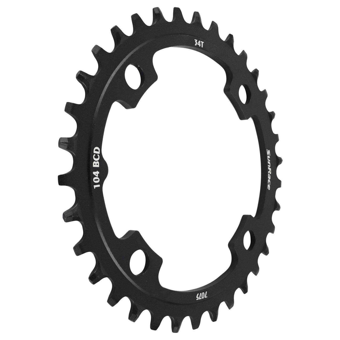 Plateau VTT 4 bras D104 pour SunRace mono 34D NW alu