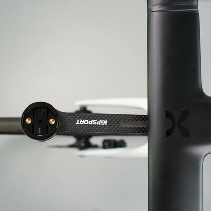 Support for Igpsport M82s bike computer and front light, integrated road handlebar-stem mount for bike computer