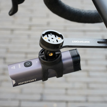 Support for Igpsport M82s bike computer and front light, integrated road handlebar-stem mount for bike computer