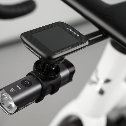 Support for Igpsport M82s bike computer and front light, integrated road handlebar-stem mount for bike computer