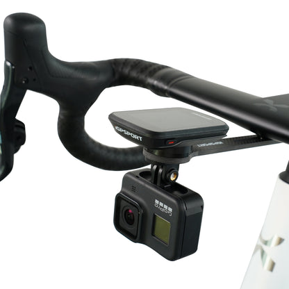 Support for Igpsport M82s bike computer and front light, integrated road handlebar-stem mount for bike computer
