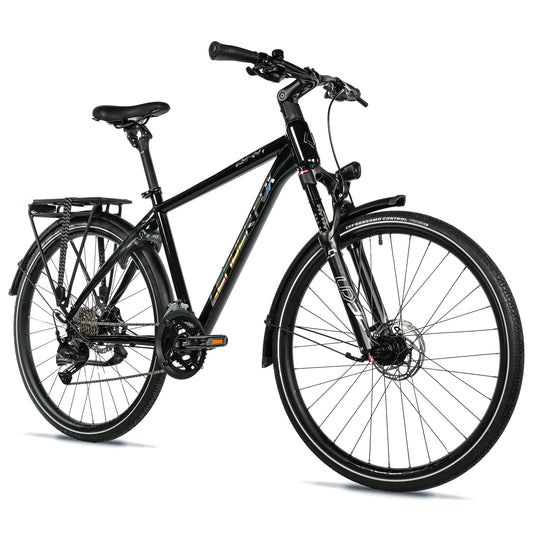 Vélo musculaire VTC 28 Leader Fox Espirit homme noir 9V