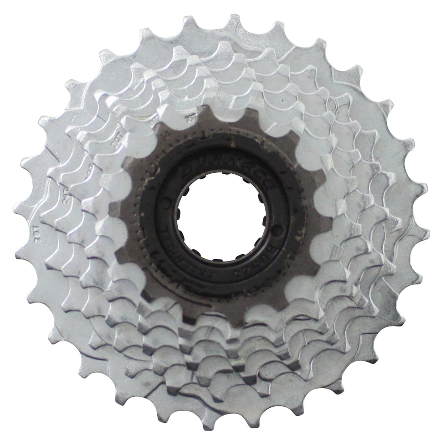 Sunrace 7-speed 14-28 indexed freewheel, silver