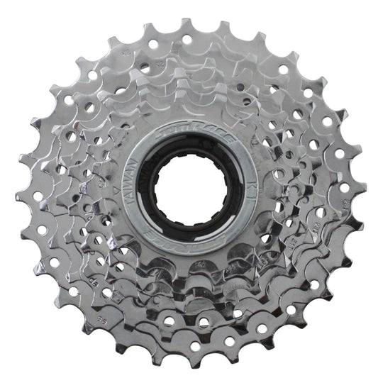 7-speed Sunrace 13-28 indexed chrome freewheel