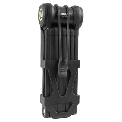 Auvray City Lock 360 Pro Folding Bicycle Lock, 120 cm, Black, with Holder, Security Level 8-10, ART2 Approved