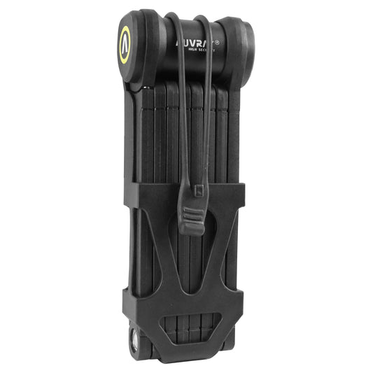 Auvray City Lock 360 Pro Folding Bicycle Lock, 120 cm, Black, with Holder, Security Level 8-10, ART2 Approved