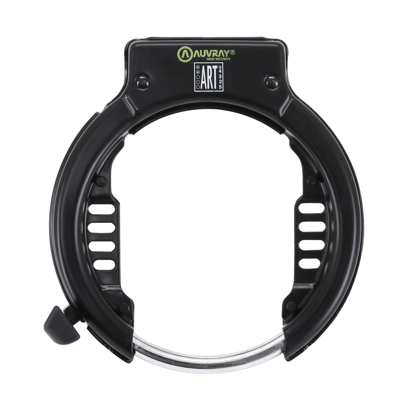 Auvray Megalock XL 80 mm Black Horseshoe Bicycle Lock Security Level 6-10 Chain and Cable Compatible - ART2 Approved