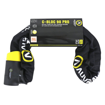 Auvray c-bloc pro 8.5 mm diameter 90 cm chain bicycle lock with key