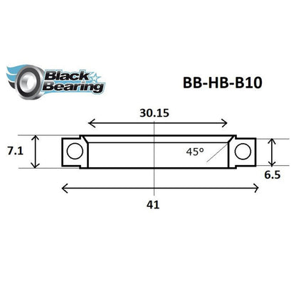 Blackbearing B10 Headset Bearing 30.15x41x7.1 45x90