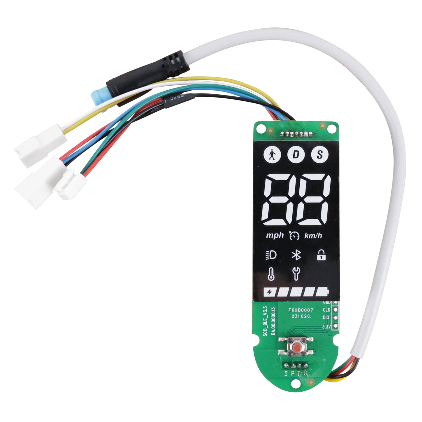 Circuit imprimé compteur-display trottinette compatible xiaomi mi4 pro PCP