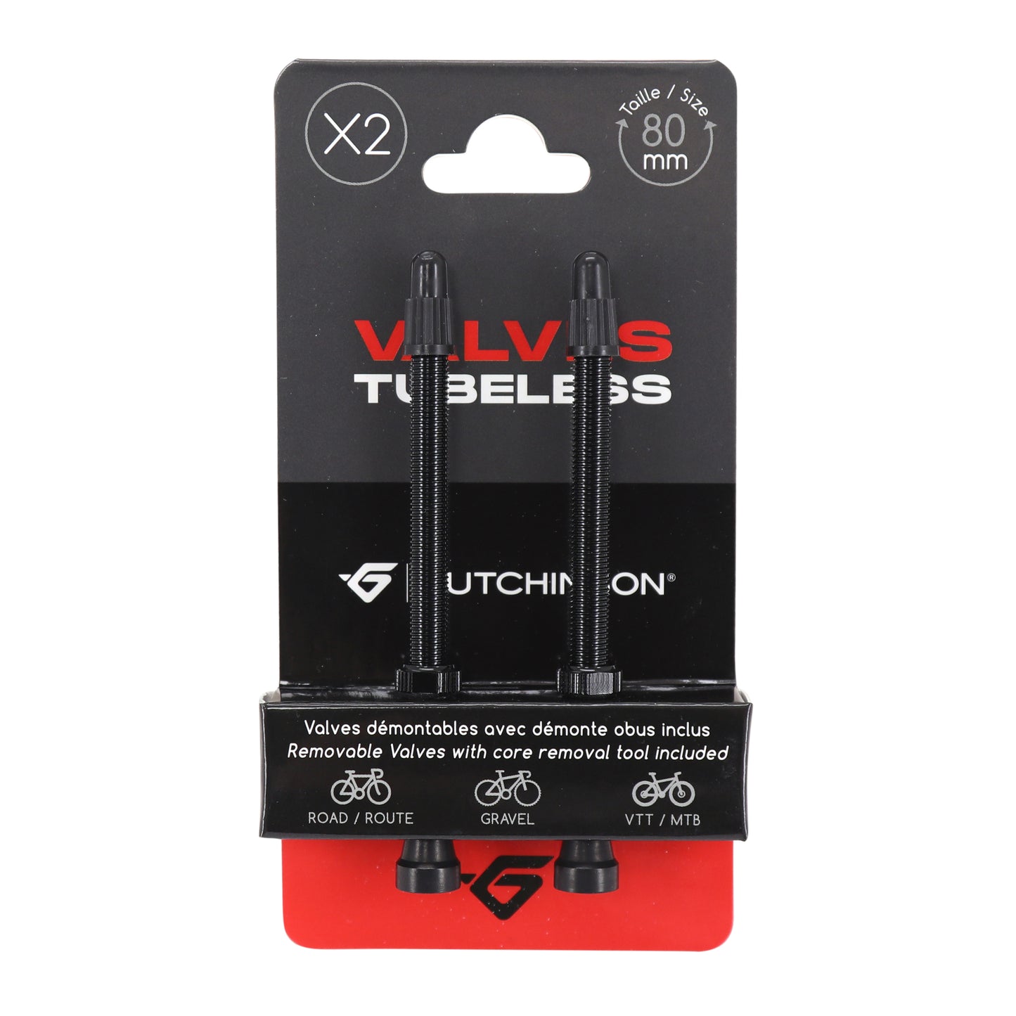 Hutchinson 80mm Presta tubeless valve