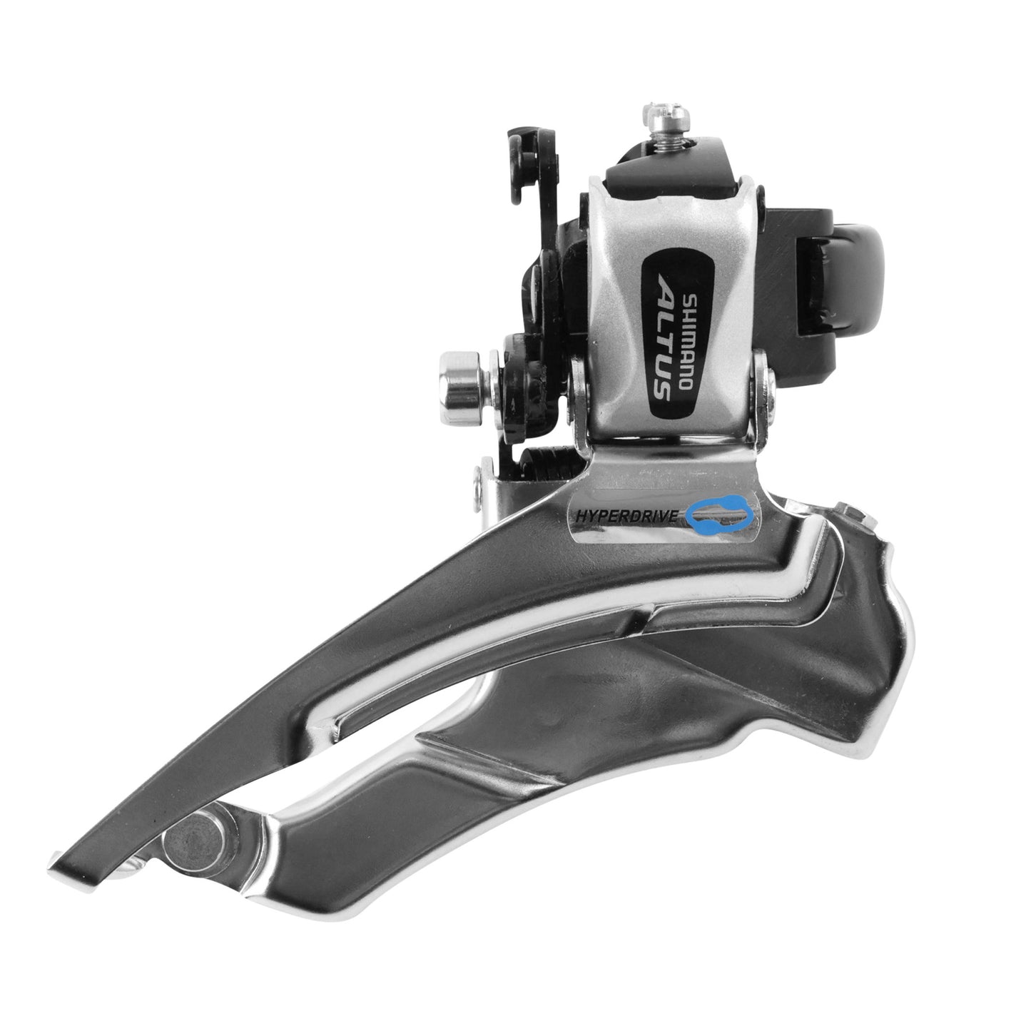 Dérailleur VTT avant Shimano acera-altus m313 7-8v. collier haut 34.9mm tirage haut-bas