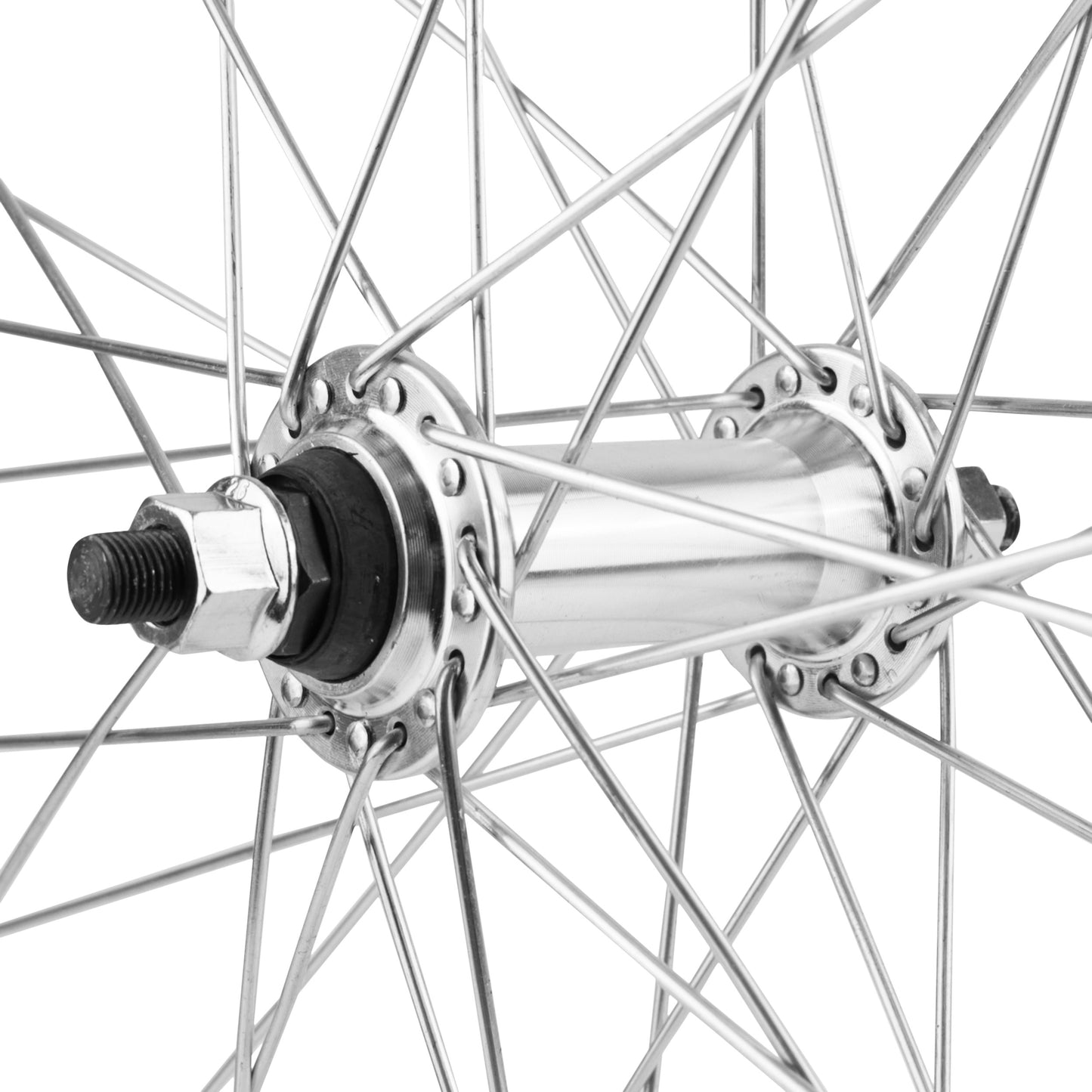 Roue VTT Vélox patin 27.5 ER10 avant axe plein argent