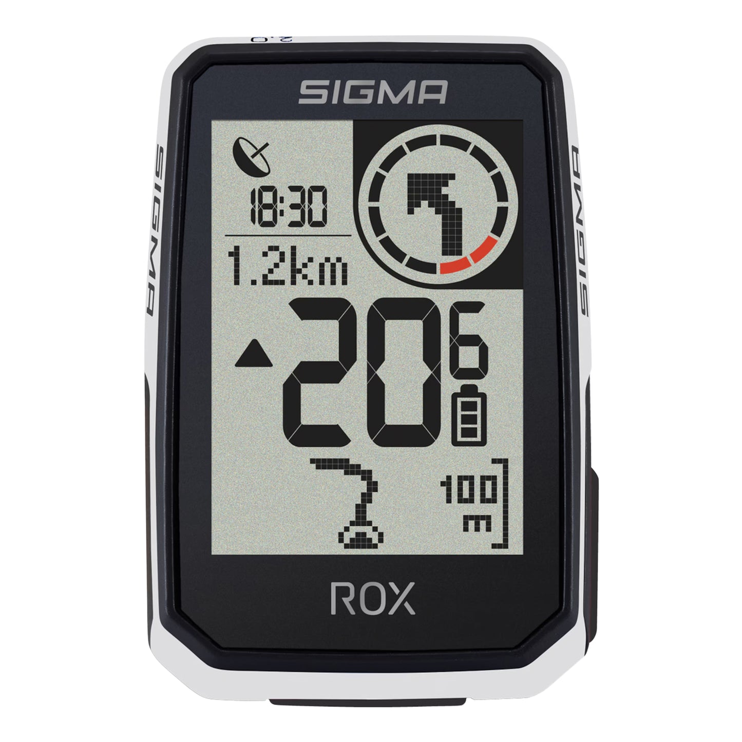 Compteur Sigma rox2.0 endurance Gps blanc (autonomie 26 heures)