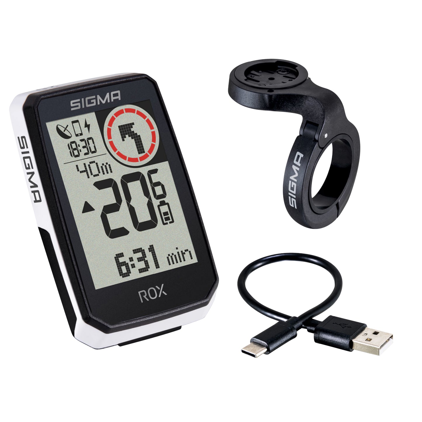 Compteur Sigma rox2.0 endurance Gps blanc (autonomie 26 heures)